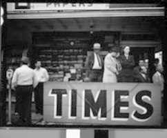 Free download [People at Newspaper Stand, Florida] free photo or picture to be edited with GIMP online image editor